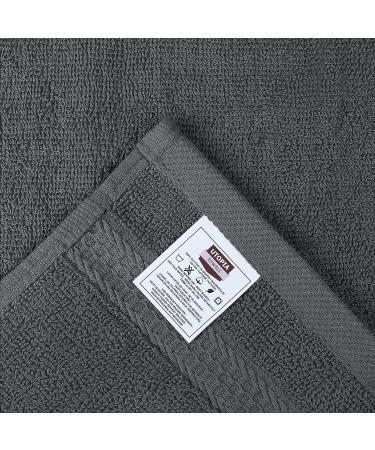 Utopia Towels 12 Pack Premium Wash Cloths Set - 100% Cotton, Highly Absorbent, Soft Feel - Ideal for Bathroom, Spa, Gym - Grey (12 x 12 Inches) - Buy Online on GoSupps.com