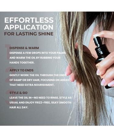 Pure Morocco Argan Oil - Nourishing Hair Oil for Silky Frizz-Free Locks | Hydrating Vitamin E & Fatty Acids | Sulfate-Free Treatment for All Hair Types - 1.69 Oz - Buy Online on GoSupps.com