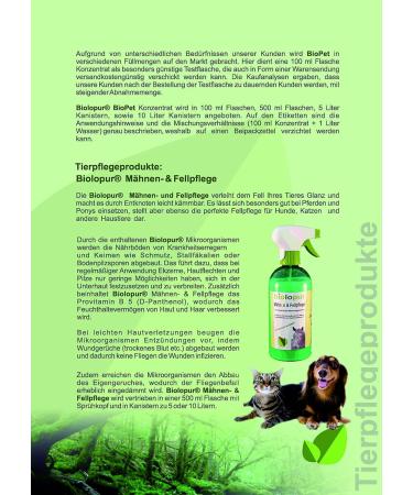 Biolopur Mane Spray & Coat Care - 500ml Ready-to-Use Horse Coat Shine Spray | International Shipping Available - Buy Online on GoSupps.com