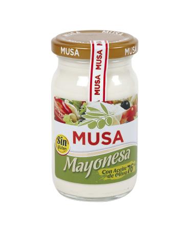 Musa Mayonnaise with Olive Oil 76% Sin Gluten Bottle 225 ml