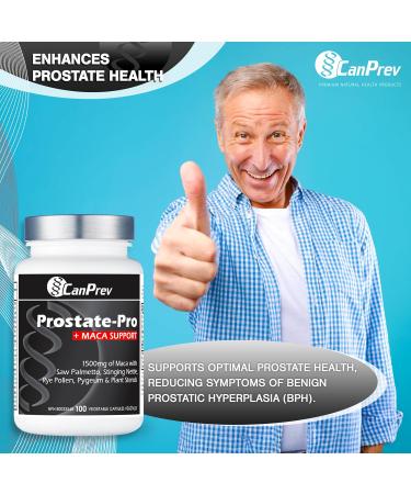 CanPrev Prostate-Pro + Maca Support | 100 v-caps l Supports Optimal Prostate Health l With Vitamin D3 & Zinc Citrate - Buy Online on GoSupps.com