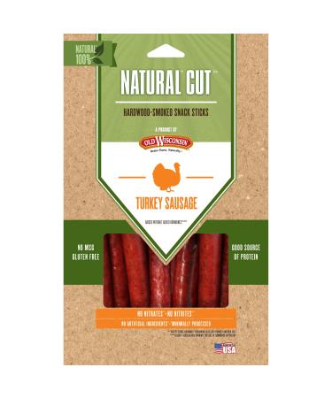 Old Wisconsin Natural Cut Snack Sticks, Turkey, 6 Ounce - Buy Online on GoSupps.com