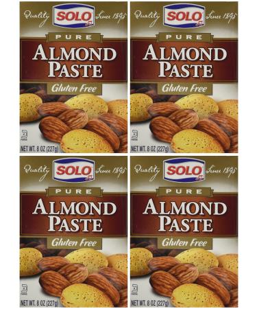 Solo Almond Paste, 8-Ounce Packages (Pack of 4)