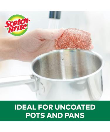 Scotch-Brite Copper Coated Scrubbing Scour Pads - 3 Pack - Buy Online on GoSupps.com