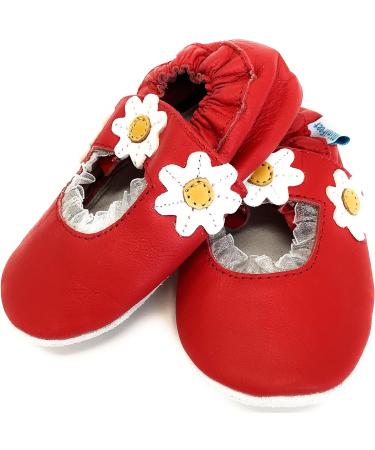 MiniFeet Premium Soft Leather Baby Shoes - Buy 4 Pairs, Get 1 Free! Red Sandal for Toddlers 0-6 Months to 4-5 Years - Buy Online on GoSupps.com