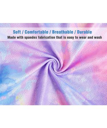Sparkly Unicorn Rainbow Gymnastics Leotard for Girls | Long Sleeve Tumbling Outfit Age 2-9 Years | Tie Dye B 2-3T - Buy Online on GoSupps.com