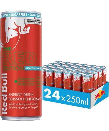 Red Bull Energy Drink Sugar Free 250 millilitre (Pack of 24) & Energy Drink Watermelon Sugarfree 250ml (24pk) - Buy Online on GoSupps.com