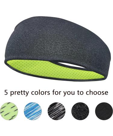 Midodo Sport Headband for Men - 5 Pack Yoga Running Cycling & Basketball Moisturizing Workout Bands - Buy Online on GoSupps.com