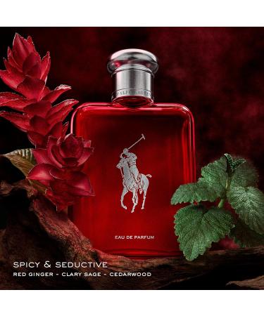 RALPH LAUREN FRAGRANCES Polo Red - Eau de Parfum - Men's Cologne - Woody & Spicy - With Ginger Sage and Cedarwood - Medium Intensity - 4.2 Fl Oz - Buy Online on GoSupps.com