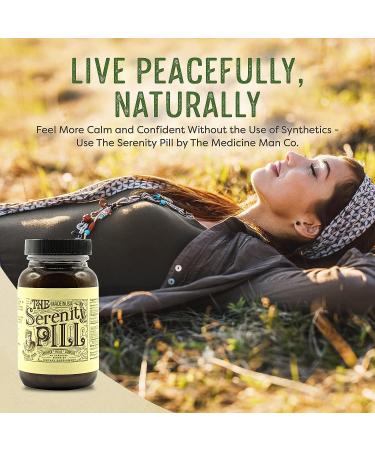 Serenity Pill 60 Capsules - Organic Anti Stress Supplement with Ashwagandha, Passion Flower, Nutmeg & Green Tea Extracts for Natural Stress Relief - Buy Online on GoSupps.com