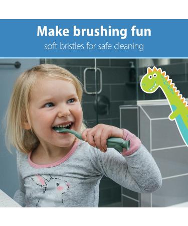 Dr. Brown s Dinosaur Toddler Toothbrush Green 1 Pack Green Dinosaur - Buy Online on GoSupps.com