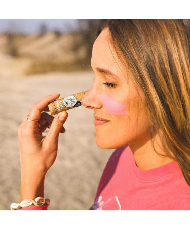 Aloha Sun Stick SPF 50+ (Pink) Sunscreen Stick Sun Block Stick for Face Sunscreen SPF 50 for Surfing Great Sun Cream for Kids & Outdoor Sports Sunscreen Plastic Free Packaging 20g - Buy Online on GoSupps.com