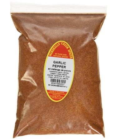 Marshalls Creek Spices Refill Pouch No Salt Blend Seasoning Garlic Pepper XL 22 Ounce