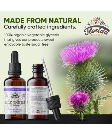 Milk Thistle Root Liquid Extract Organic Milk Thistle Tincture Alcohol-Free Herbal Supplement Natural Silybum Marianum Drops Non-GMO 2 fl oz - Buy Online on GoSupps.com