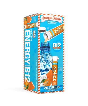 Zipfizz Healthy Sports Energy Mix with Vitamin B12 Orange Cream 20 Tubes 0.39 oz (11 g) Each - Buy Online on GoSupps.com