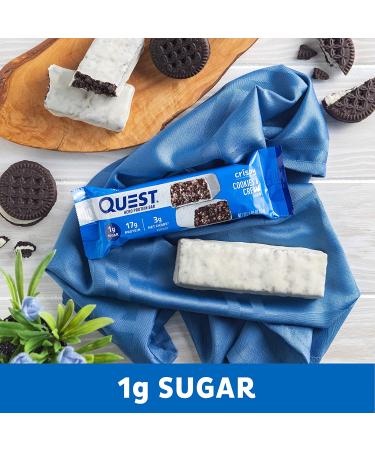 Quest Nutrition Cookies & Cream Hero Bar - 12 Count | Healthy Protein Snack - Buy Online on GoSupps.com
