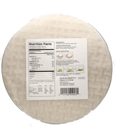 Dynasty Premium Quality White Rice Paper 12 oz - Authentic Asian Rice Wrappers - Buy Online on GoSupps.com
