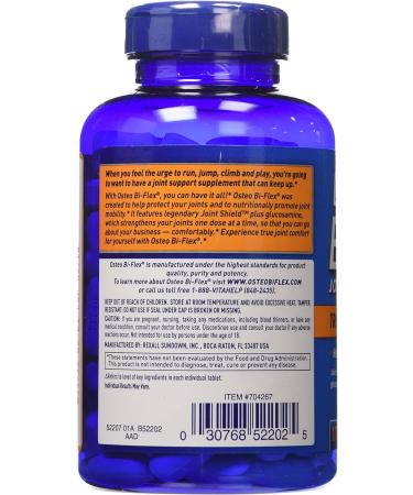 Osteo Bi-Flex Triple Strength with 5-Loxin Advanced Joint Care - 4 Bottles, 170 Tablets Each - Buy Online on GoSupps.com