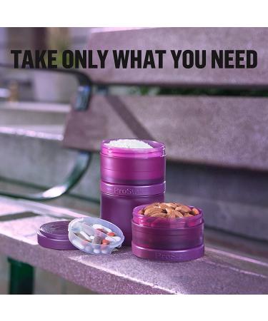 BlenderBottle ProStak 22 oz Plum â€“ BPA-Free Protein Shaker & Storage - Buy Online on GoSupps.com