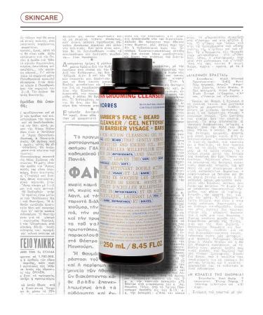 KORRES Athenian Grooming Cleansing Gel for Face & Beard Deep Cleanser with Achillea Millefolium Extract & Salicylic Acid Removes Oil & Dirt Vegan Silicone & Paraben Free Matte Finish 8.45 Fl Oz - Buy Online on GoSupps.com