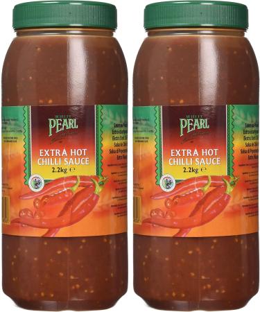 White Pearl Extra Hot Chilli Sauce - 2.2kg - Buy Online on GoSupps.com