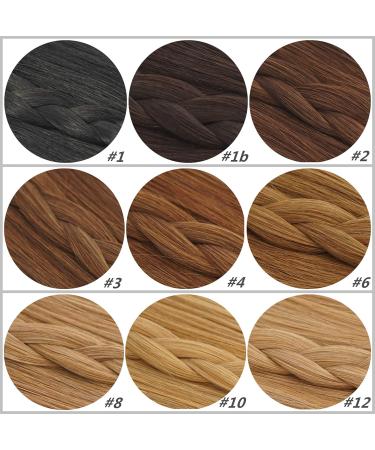 Buy 100% Remy Real Hair Extensions - 50cm Tresse Ramo in Hazelnut Brown (Color 8) | International Shipping Available - Buy Online on GoSupps.com