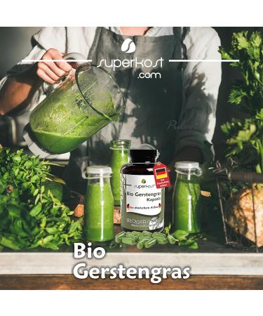 Superkost Organic Barley Grass Capsules - 1500mg Daily Dose 180 x 500mg - Premium Quality Made in Austria | International Shipping Available - Buy Online on GoSupps.com