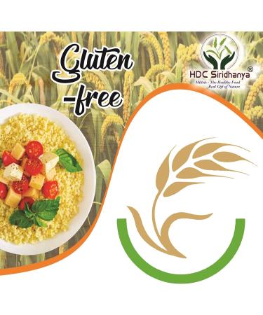Siridhanya unpolished and organic 5 positive millets kodo little browntop foxtail barnyard and browntop Each millet 900gm packed in Jar organically grown from Andhra Pradesh (india) - Buy Online on GoSupps.com