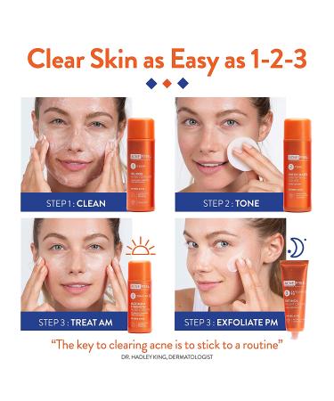 AcneFree Severe Acne 24 Hour Clearing System - 4 Step Kit for Stubborn Acne - Buy Online on GoSupps.com