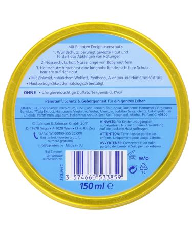 Penaten Baby Cream Large 5.1oz | Gentle Diaper Rash Protection - Buy Online on GoSupps.com