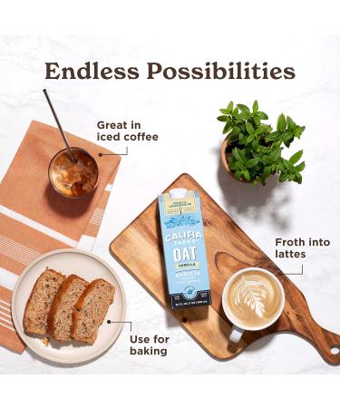 Califia Farms Blend Oat Milk - Oat Barista - Vanilla - Pack of 6 - 32 Fl Oz. - Buy Online on GoSupps.com
