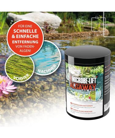 Microbe-Lift Pond Algaway Powder 500g - Effective Thread Algae Remover for Ponds - Quick Elimination & Prevention of Algae Growth - Multicolored - Buy Online on GoSupps.com