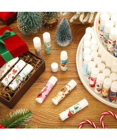 MTLEE 50 Pcs Christmas Lip Balm Bulk with 10 Designs 5 Flavored Holiday Gifts Moisturizing Lip Balms Stocking Stuffer Gift Christmas Party Supplies Favors for Kids Women Men - Buy Online on GoSupps.com