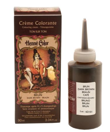 Henne Color NJD-LHBW3 Brown Henna Hair Colouring Cream 90 ml