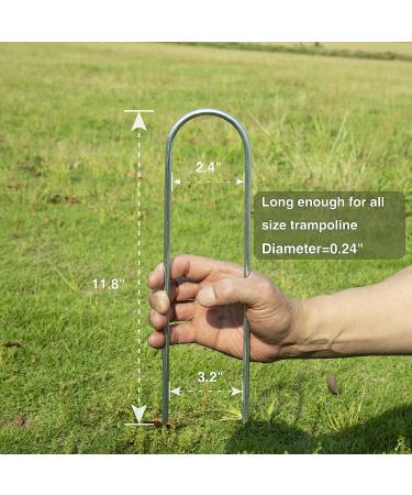 Heavy Duty Trampoline Wind Stakes - Safety Ground Anchor 8pcs - Buy Online on GoSupps.com