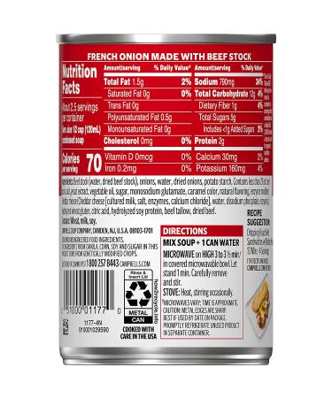 Campbell's French Onion Soup 10.5oz Can - Pack of 12 - Buy Online on GoSupps.com