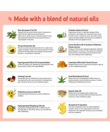 Care Science Stretch Marks + Scars Body Oil 5.07oz | Natural Ingredients with Vitamin E, Olive Oil, Coconut Oil | For Stretch Marks, Scars, Hair, Aging & Dehydrated Skin - Buy Online on GoSupps.com