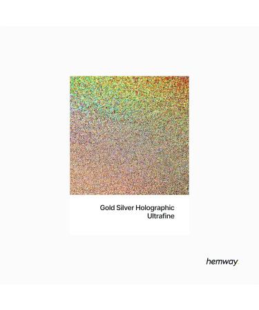 Buy Hemway Ultra Fine Glitter 100g - Silver & Gold Holographic - Cosmetic Safe Sparkle for Crafts & DIY - Buy Online on GoSupps.com