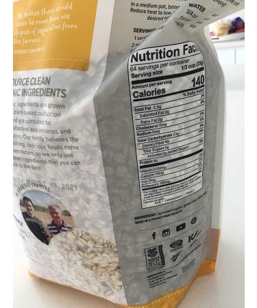 One Degree Sprouted Rolled Oats - Gluten Free - 5 lbs - Buy Online on GoSupps.com