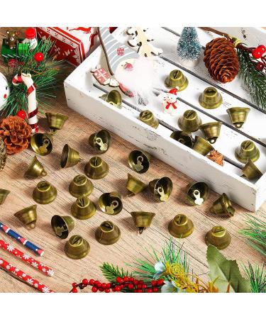 100 Pieces Vintage Bronze Craft Bells for Wind Chimes & Decor - Small Hanging Ornaments for Dog Potty Training & Wedding Decor - Buy Online on GoSupps.com