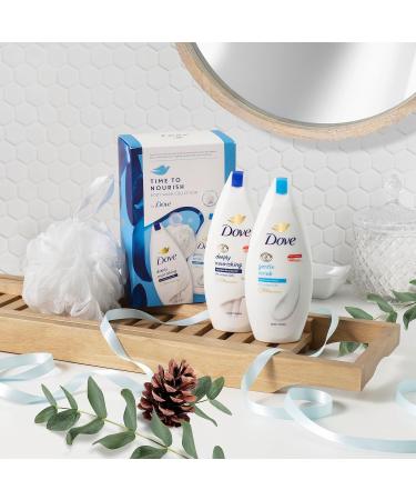 Dove Time to Nourish Body Wash Collection Gift Set with a luxury shower puff perfect gifts for her 2 piece - Buy Online on GoSupps.com