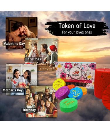 Love Insignia Aromatherapy Shower Steamers - Set of 6 XL Organic Shower Bombs with Pure Essential Oils | Stress Relief & Relaxation Gift | Perfect for Mother's Day & Birthday - Buy Online on GoSupps.com