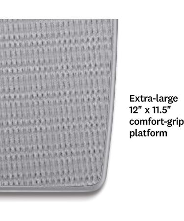 Thinner Extra-Large Dial Analog Bathroom Scale - Measures Weight Up to 330 Lbs - Silver - Buy Online on GoSupps.com