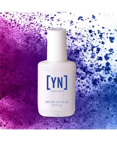 Young Nails Brush-on-Glue 0.5 Fl Oz - Professional Quick-Drying Nail Adhesive for Tips - Buy Online on GoSupps.com