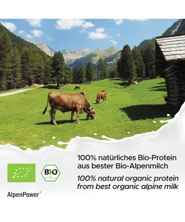 Alpenpower Bio Whey Protein Blueberry 1kg | 100% Natural Additive-Free High-Quality CFM Protein from Organic Alpine Milk - Buy Online on GoSupps.com