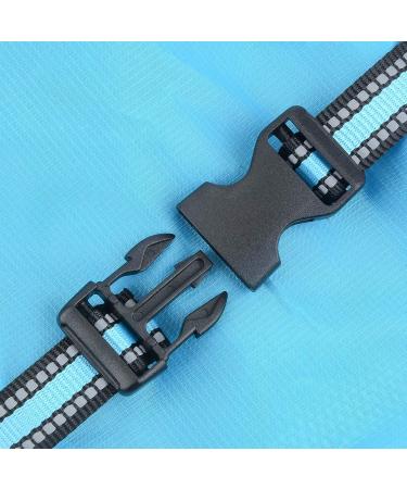 Shop Ranphy Waterproof Dog Rain Coat for Medium & Large Dogs - Reflective Breathable Ultra-Light Jacket with Abdominal Protection - Perfect for Dachshund & Labrador - Available in 4XL (Chest: 70cm) Blue & Gray - Buy Online on GoSupps.com