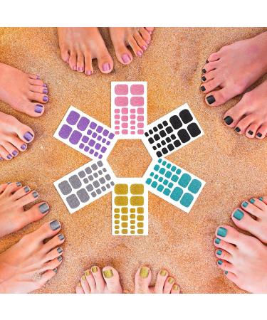 704 Pieces Toenail Polish Stickers - Self-Adhesive Full Cover Decals with Nail Files for Women & Girls - Classic Style - Buy Online on GoSupps.com