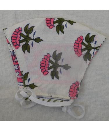 Handmade Block Print Cotton Face Masks - Reusable Washable Breathable (10 Pack) | Stylish Non-Surgical Masks for All | International Shipping - Buy Online on GoSupps.com