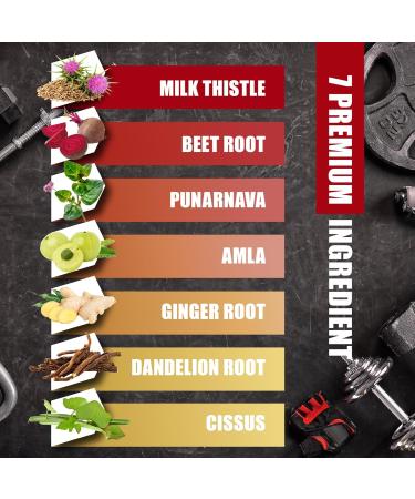 BMVINVOL Milk Thistle Capsules with Beet Root Punarnava Amla Ginger Dandelion Cissus - 150 Count - 5 Month Supply - Buy Online on GoSupps.com