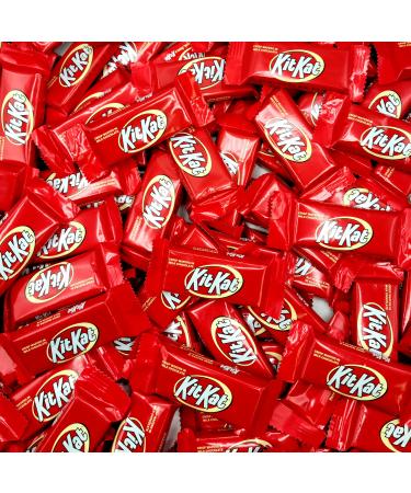 Kit Kat Snack Size  Red Crisp Wafers Snack Size Milk Chocolate Candy Bars - Individually Wrapped - Bulk Pack (1 Pound) 1 Pound (Pack of 1)